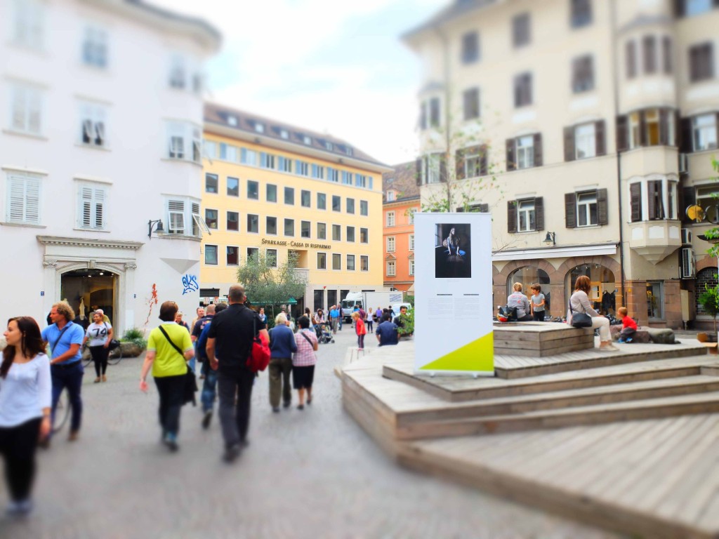 Young Futuremakers, Piazza del Grano, Bolzano/Bozen South Tyrol (I). ©Open City Museum, 2014.